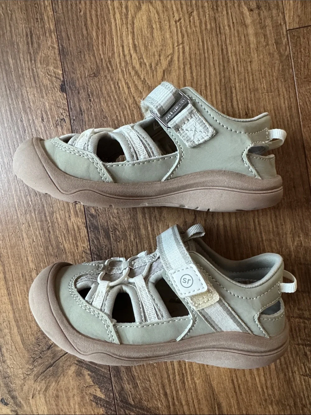 Stride Rite boys skyskip sandal, taupe/tan, size 10